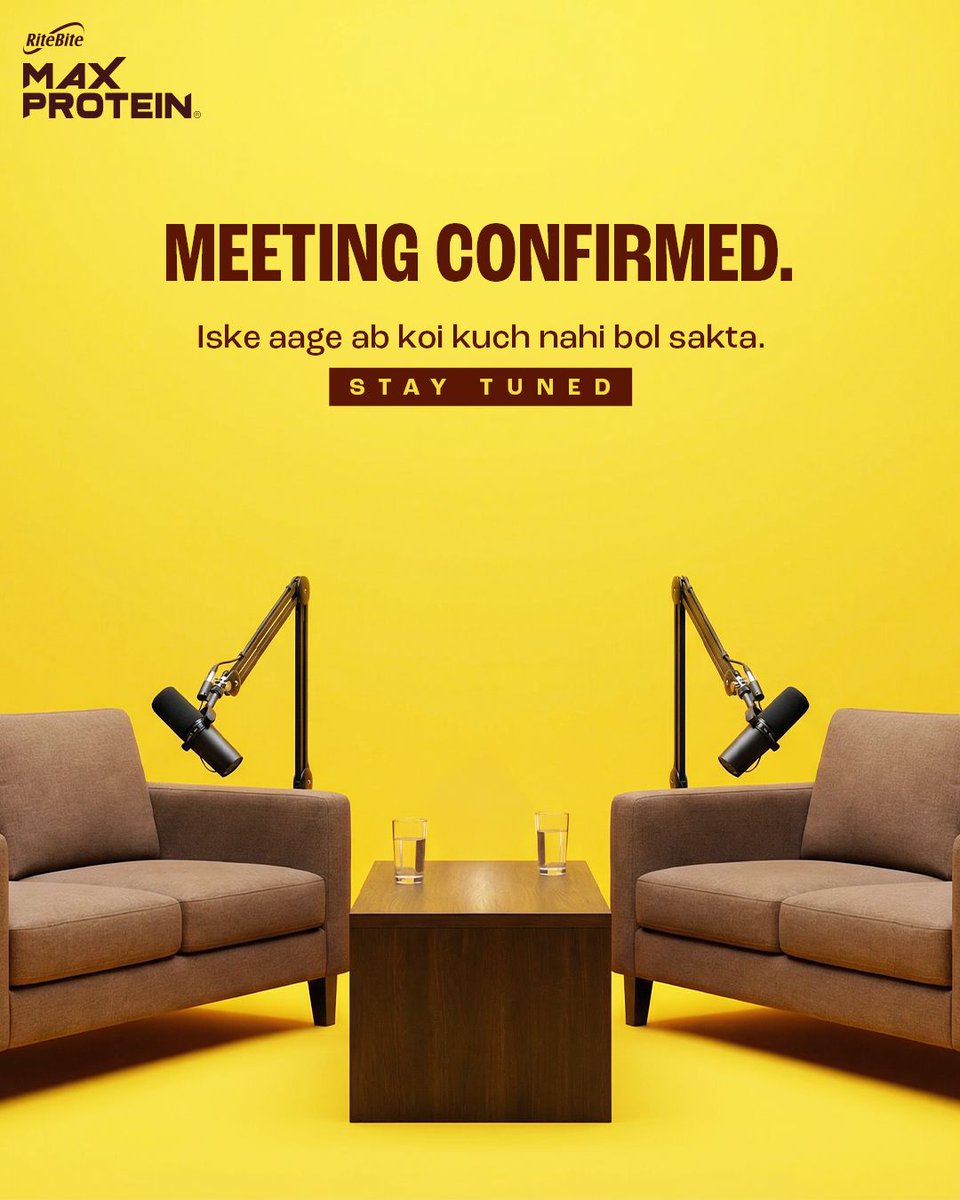 TheMaxProtein's tweet image. Meeting confirmed, lekin kiske saath? 👀
Comment down your guesses 👇🏻 

#MaxProtein #ProteinSnacking #StayTuned