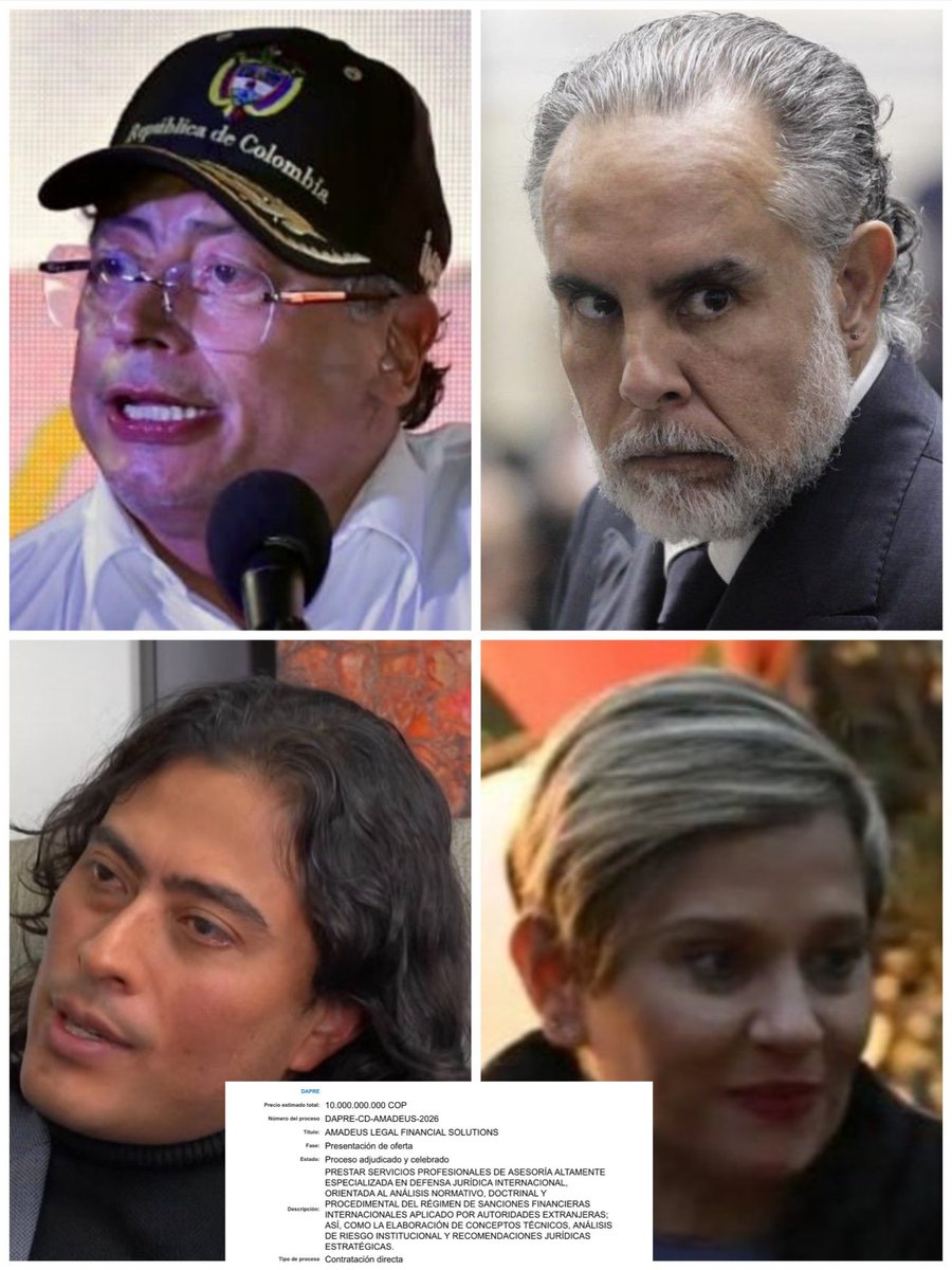 ojocolombia2026's tweet image. 🇨🇴 No es magia son tus impuestos!

PETRO pago $ 10.000.000.000 ( 2.5 millones de dólares) A un buffet de abogados para que saque a la FAMILIA PETRO y ARMANDO BENEDETTI de la lista OFAC

Este dinero salió de los impuestos que pagan los colombianos!!

Porque los colombianos tienen…