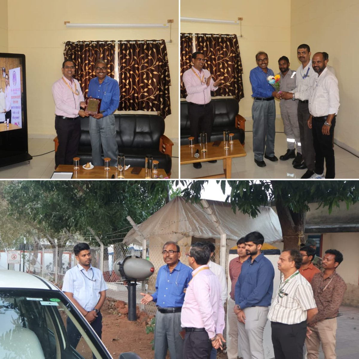 IN_DCP's tweet photo. Shri Sameer Dey, #INAS, General Manger, #NAD #Trombay visited NAD #Goa on 07 Jan 2026. He addressed the #DefenceCivilian employees, interacted with staff and officers of the depot. During the visit, Shri Bhupendra Sharma, General Manager, NAD Goa briefed him on the ongoing projects and major achievements.
#HarKaamDeshKeNaam
#IndianNavy
#NavalCivilians