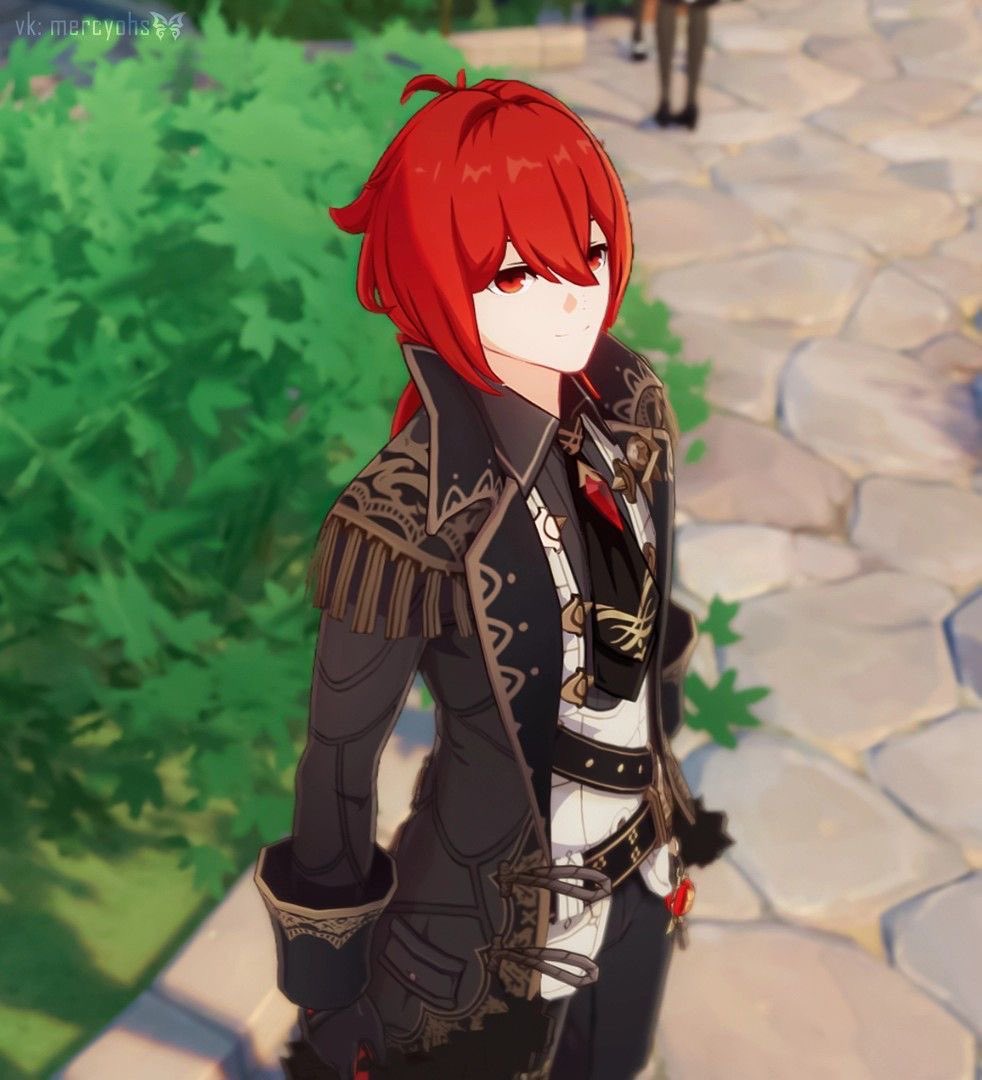 dawnvindr's tweet image. Diluc too he was genuinely mourning in the first pic while he looks so happy to see his bird companion in the second☹️❤️ Oh Diluc you are so expressive