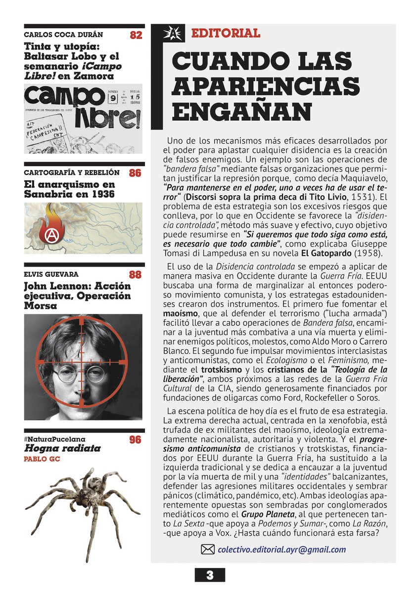 El número 82 de la revista Amor y Rabia ya se puede descargar en formato PDF. Son 96 páginas a todo color, con múltiples infográficos: mega.nz/file/HxpgFTKC#…