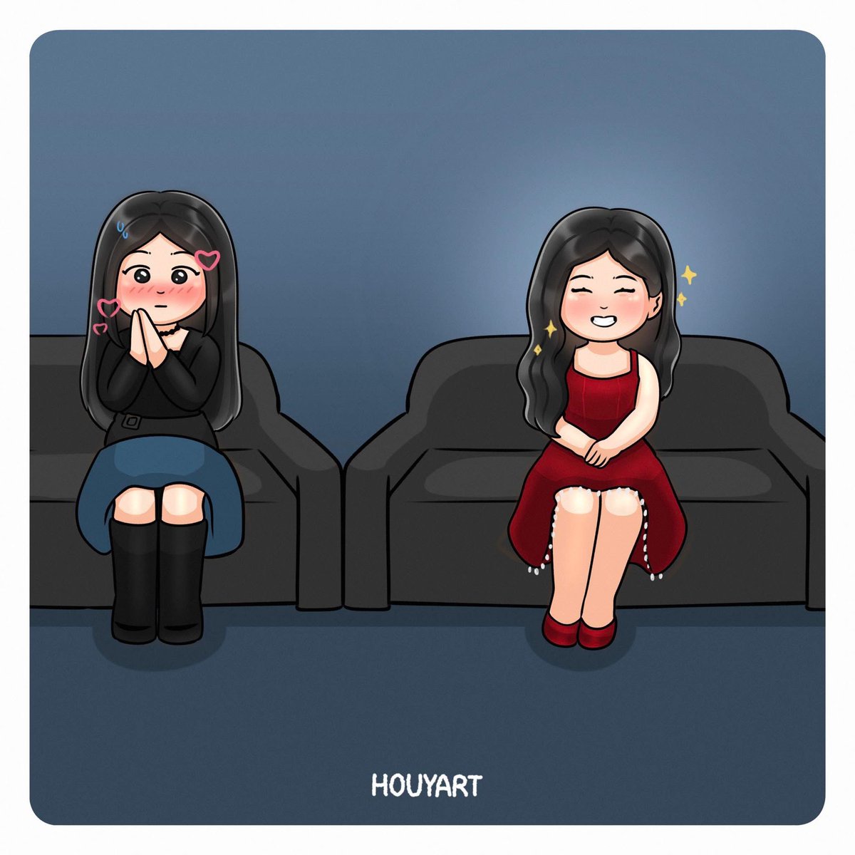 me if i met my bias 👉👈