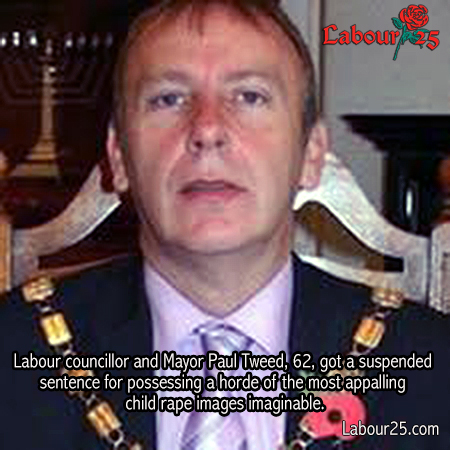 hydroponify's tweet image. A PAEDOPHILE Labour mayor caught with the most extreme type of child rape images has used Huw Edwards’ jail let-off to dodge prison.
Labour councillor and Mayor Paul Tweed, 62, got a suspended sentence for possessing the pictures.