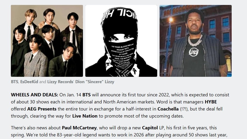 BP4ACES's tweet image. That greedy company really wanted to make a deal for 50% interest of Coachella in exchange!?! Just greedy 😭