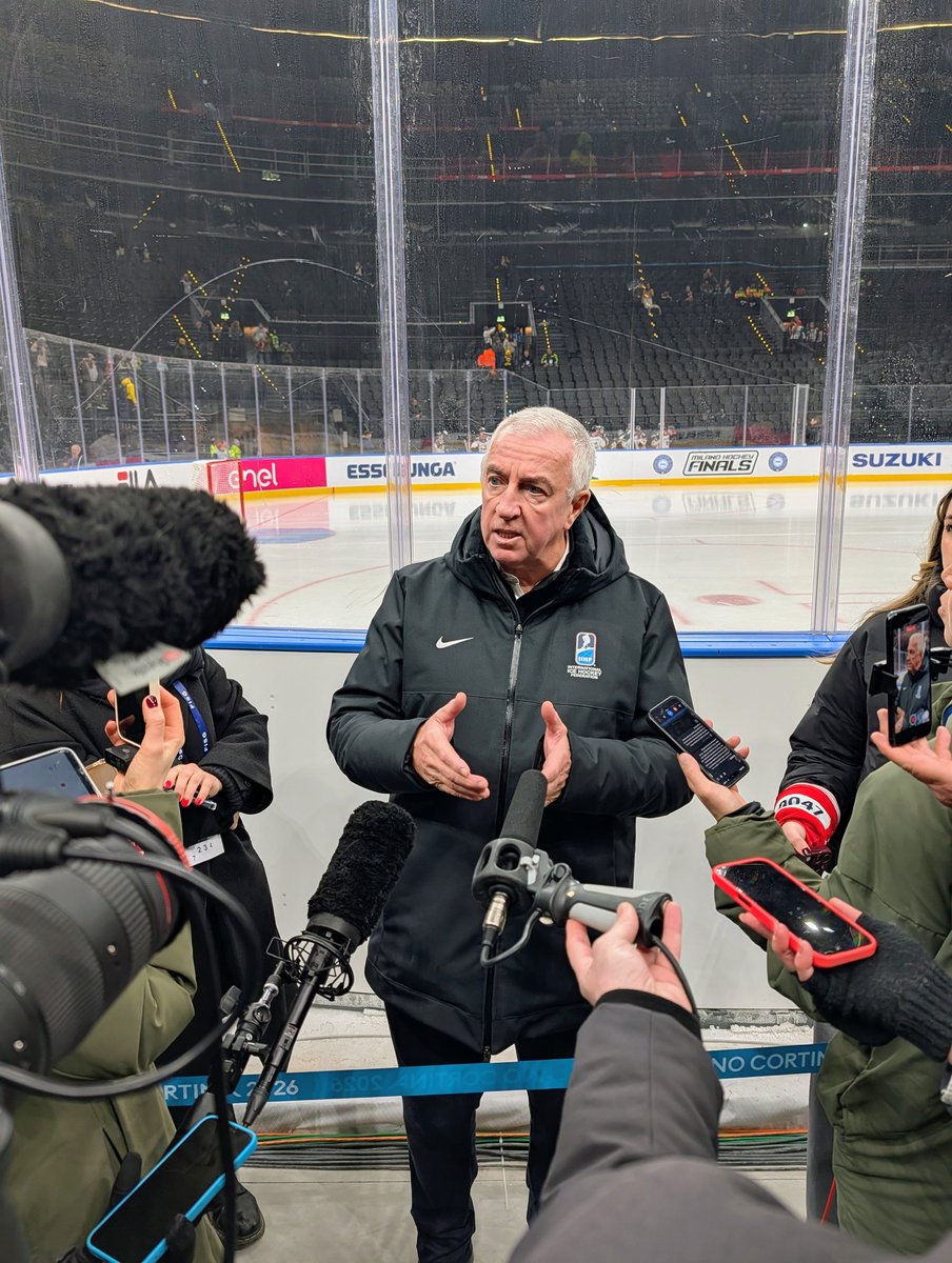 IIHF President Luc Tardif on the 2026 Milan Cortina Olympics: "There is no reason that the NHL will not come."