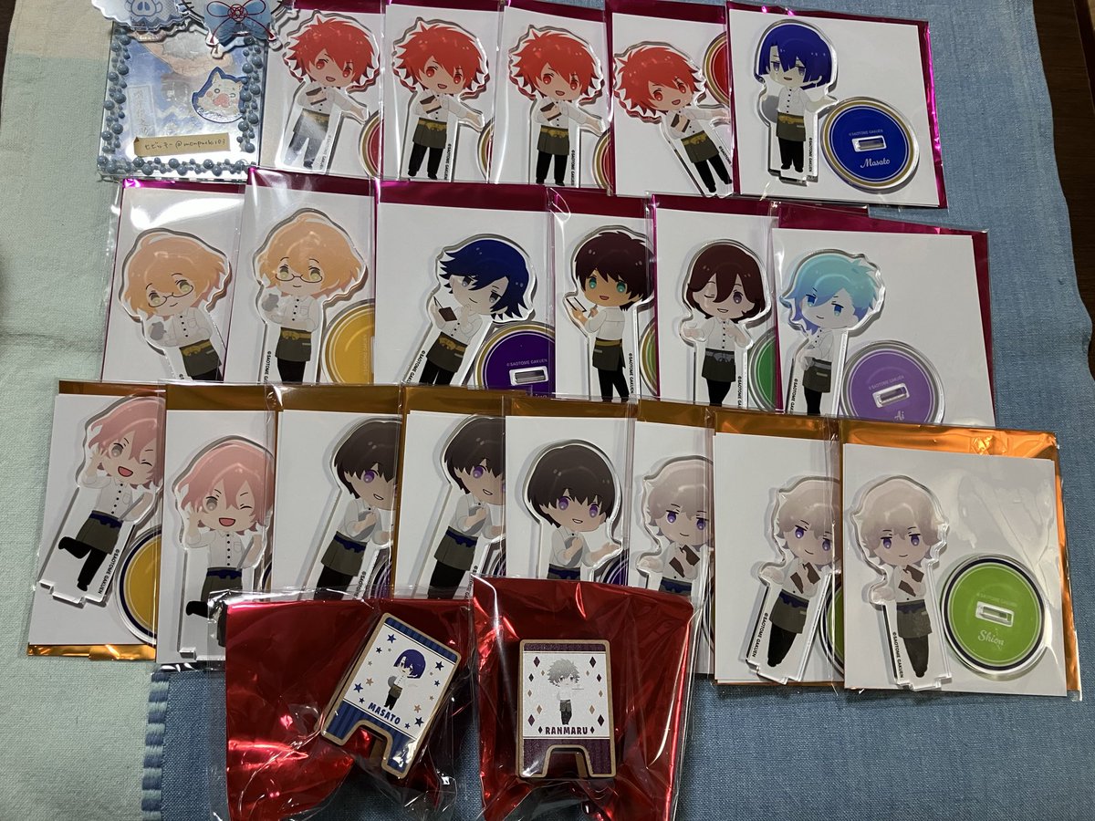 【那月 翔 嶺二 綺羅】うたプリ スイパラ ちびキャラ アクスタ 未開封15点 交換】うたプリ スイパラ アクスタ、クリップ 譲： アクスタ→音也4