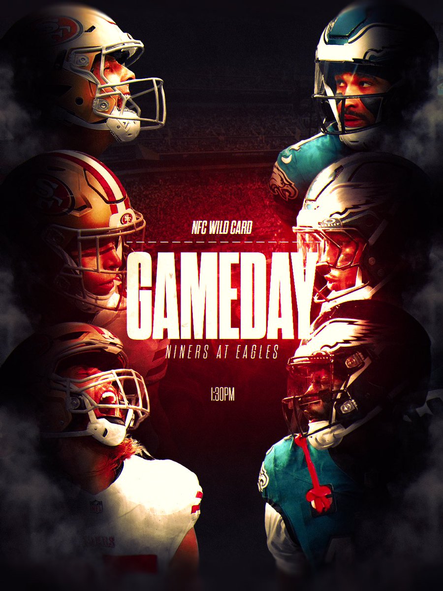 OurSf49ers's tweet image. It’s officially #49ers PLAYOFF GAME DAY 😤 

#BeatTheEagles