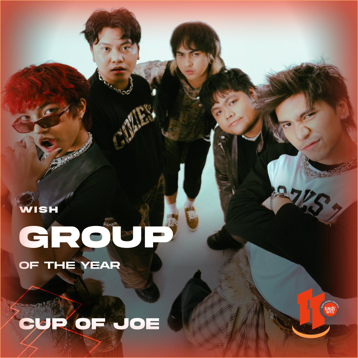 Congratulations to our Wish Group of the Year: Cup of Joe

They will receive Php25,000. Php100,000 will be donated to the Philippine Cancer Society.

#11thWishMusicAwards
