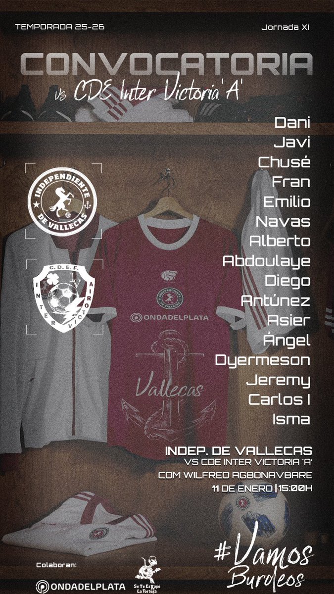 CDIVallecas's tweet image. 📌 CONVOCATORIA