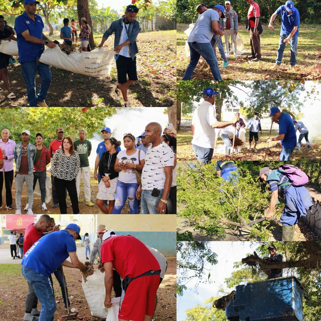 Participamos en trabajo voluntario, en la Secundaria Básica Jesús Suárez Gayol en el municipio Boyeros.
#LaHabanaDeTodos 
#LaHabanaViveEnMí 
#DePieYCombatiendo