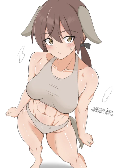 腹筋の描き方の参考資料に過去に描いたお姉ちゃんまとめ。絵は新い→古い順番。 こうみると塗りも段々定まってきてるのが分かる。あとやっぱ目も何だかんだでデカくなってる。やっぱおめめでかいのかわちなんだ。