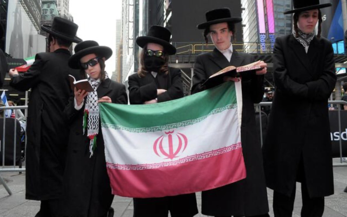 jewishvoicelive's tweet image. Torah Jews stand with and support the Islamic Republic of Iran.

We pray for the end of the deviant, godless Israel.
