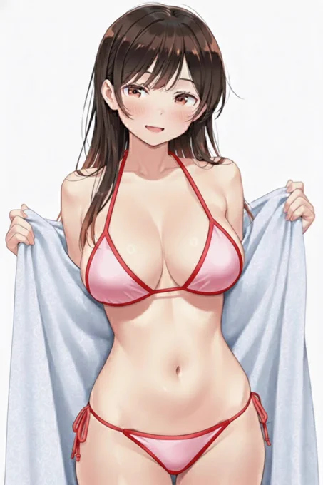 水原の水着姿似合うかも #かのかり #水原千鶴 SFW illustration