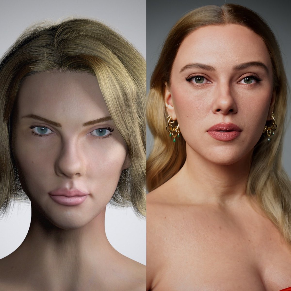 sefkiibrahim's tweet image. My first likeness attempt when I started 3D (2017) and now, 9 years later. 
artstation.com/artwork/eRKkaJ

#3dart #cgi #photorealism #arnoldrender