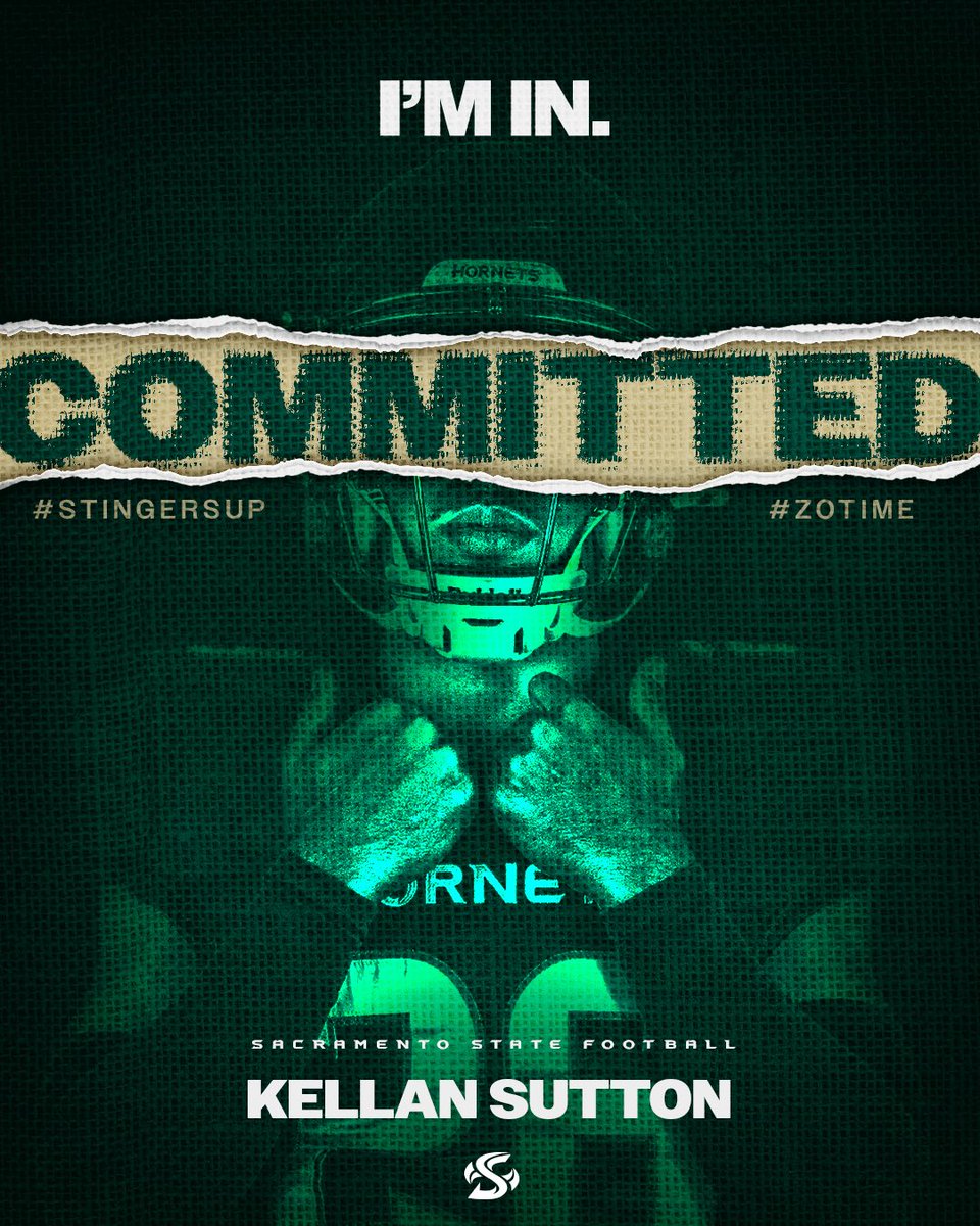 KellanSutton's tweet photo. 100% Committed!!! #ZoTime #StingersUp @SacHornetsFB @RealCoachCarter @CoachMAustin @Coach_LawsJR @tj_robertson @TheChrisRubio https://t.co/4rKPSkfE8U