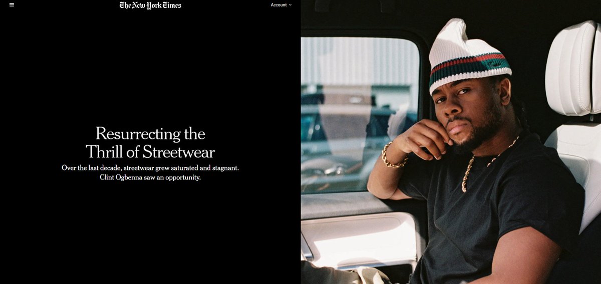 Corteiz founder Clint Ogbenna lands a big NY Times profile. Just the numbers: staff of 10 (not including warehouse staff), revenue of $58M in 2024, sales are entirely DTC with half originating in England and 15% U.S. based.  

🎁nytimes.com/2026/01/11/sty…