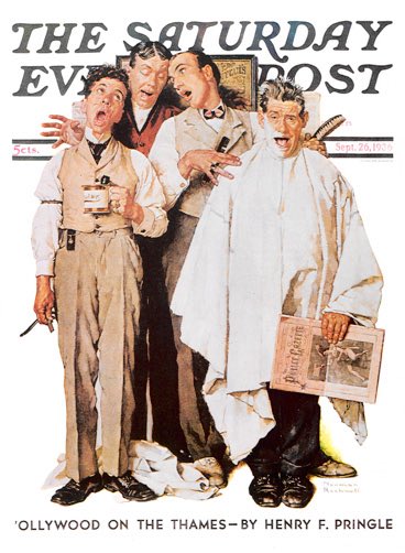 steverudeart's tweet photo. This oil painting was abandoned in 2016, let’s finish it together 

https://t.co/5HCrFuCLPd

One of my New Year’s resolutions is to complete those pieces I’ve put aside for so long. This is based off of Norman Rockwell’s Barbershop Quartet painting https://t.co/9T0oqaEV3Z