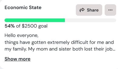 only 50% To go guys, i really need this thank you for all the support rn but we need to keep going