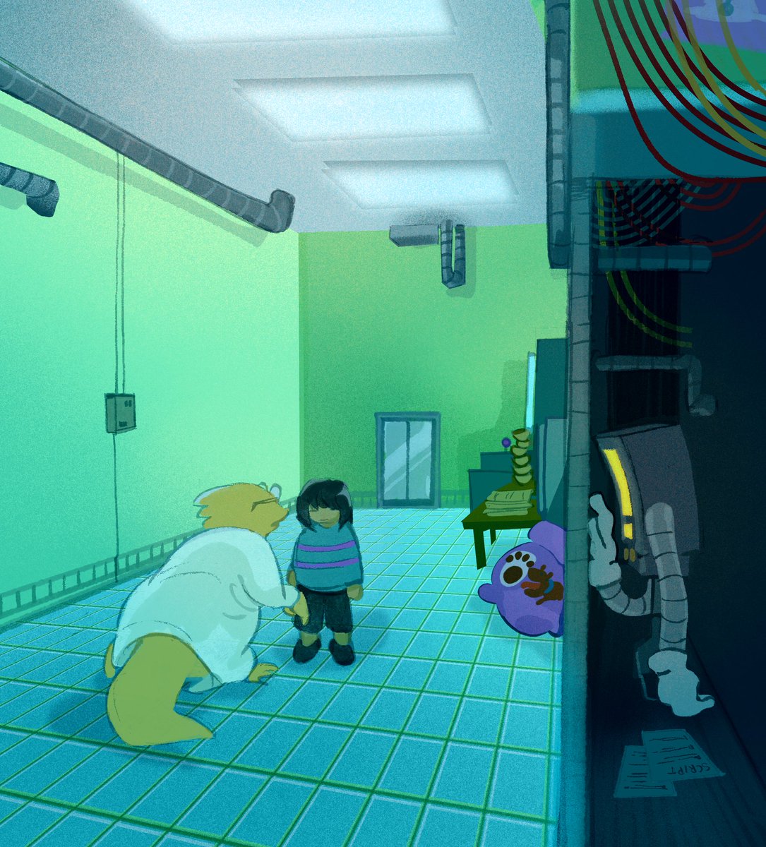 paintedhen's tweet image. that’s your cue #UNDERTALE