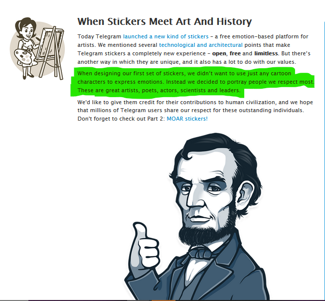 Telegram's First Sticker Pack tweet media