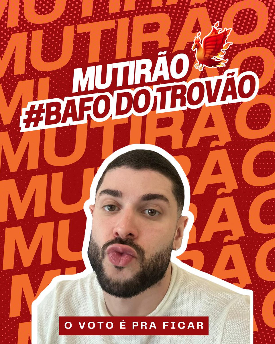 ❤️‍🔥 MUTIRÃO BAFO DE TROVÃO ❤️‍🔥

📱 A cada 10 votos em MARCELO, comente UM EMOJI aqui.

🎯 Meta: 200 REPLIES até as 15h. 

🚨 O voto é para ENTRAR NO BBB 26, então votem em MARCELO!