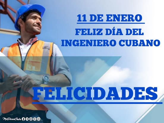 👷‍♂️👷‍♀️ Hoy celebramos el #DíaDelIngenieroCubano.  
Mi felicitación a todos los hombres y mujeres que, con talento y esfuerzo, construyen el progreso de nuestra nación. ¡Gracias por su dedicación y compromiso! 🇨🇺✨  
<a href="/ETECSAGranma/">Bayamesa2025</a>
