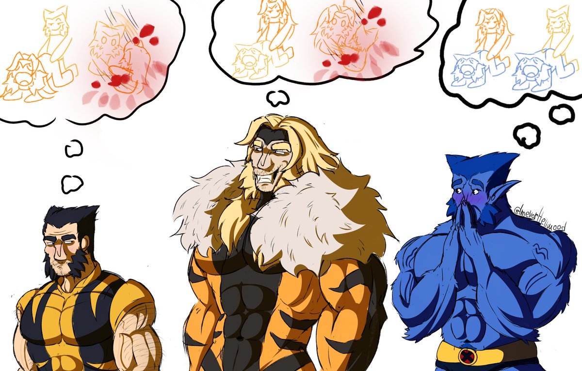 ImevorHellwood's tweet image. There are no straight X-Men members