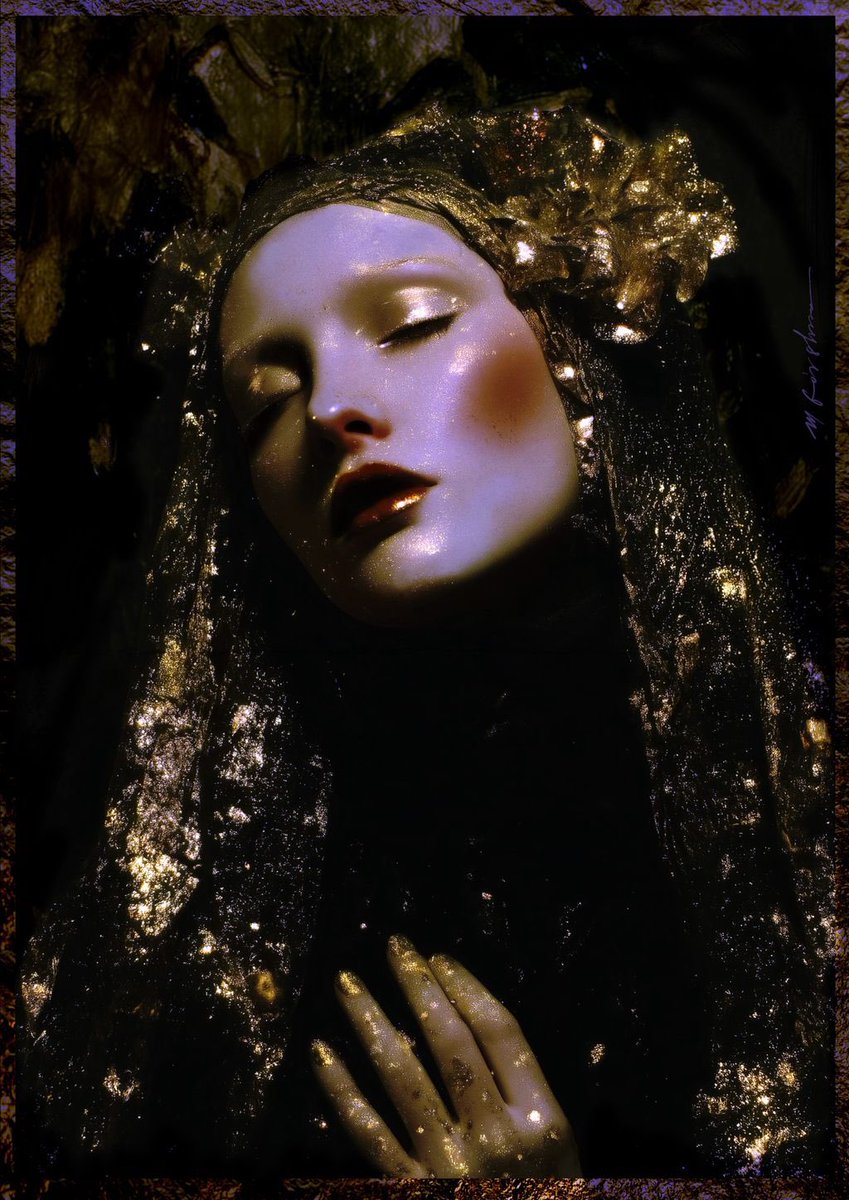 Our Lady of the Algorithm, Patron Saint of Crypto Twitter. Limited edition  on Manifold 🔗 in link🌳