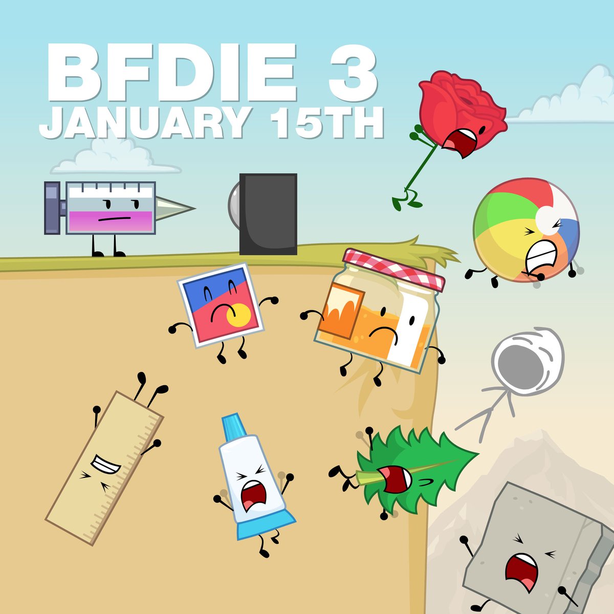 jacknjellify's tweet image. Hey Needy! You gonna jump, or what? 

BFDIE 3 releases January 15th, 2026! #BFDI