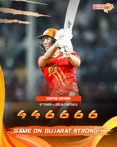 Sophie Devine goes berserk at DY Patil Stadium, Navi Mumbai — smashing 32 runs off Sneh Rana’s over! 🔥🏏
-Sneh Rana to Sophie Devine, FOUR,
-Sneh Rana to Sophie Devine, FOUR, 
-Sneh Rana to Sophie Devine, SIX
-Sneh Rana to Sophie Devine, SIX
-Sneh Rana to Sophie Devine, SIX,