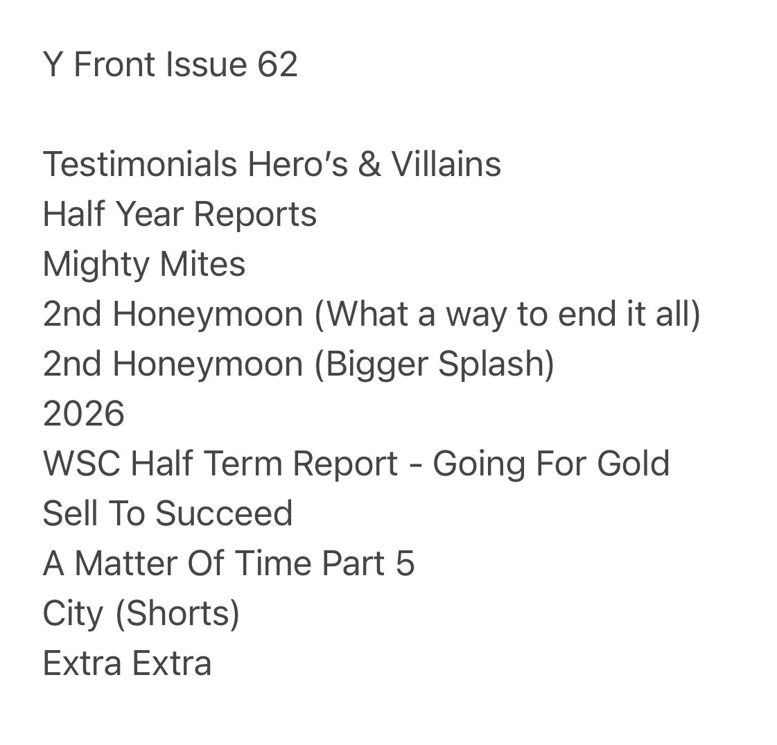 Calling all York fans around the U.K. the latest Y Front is available to be delivered to your front door. 

A York City fanzine packed with news and views with a large dose of nostalgia. 

Order your copy from yfrontfanzine.bigcartel.com #ycfc 

Subscriptions also available.