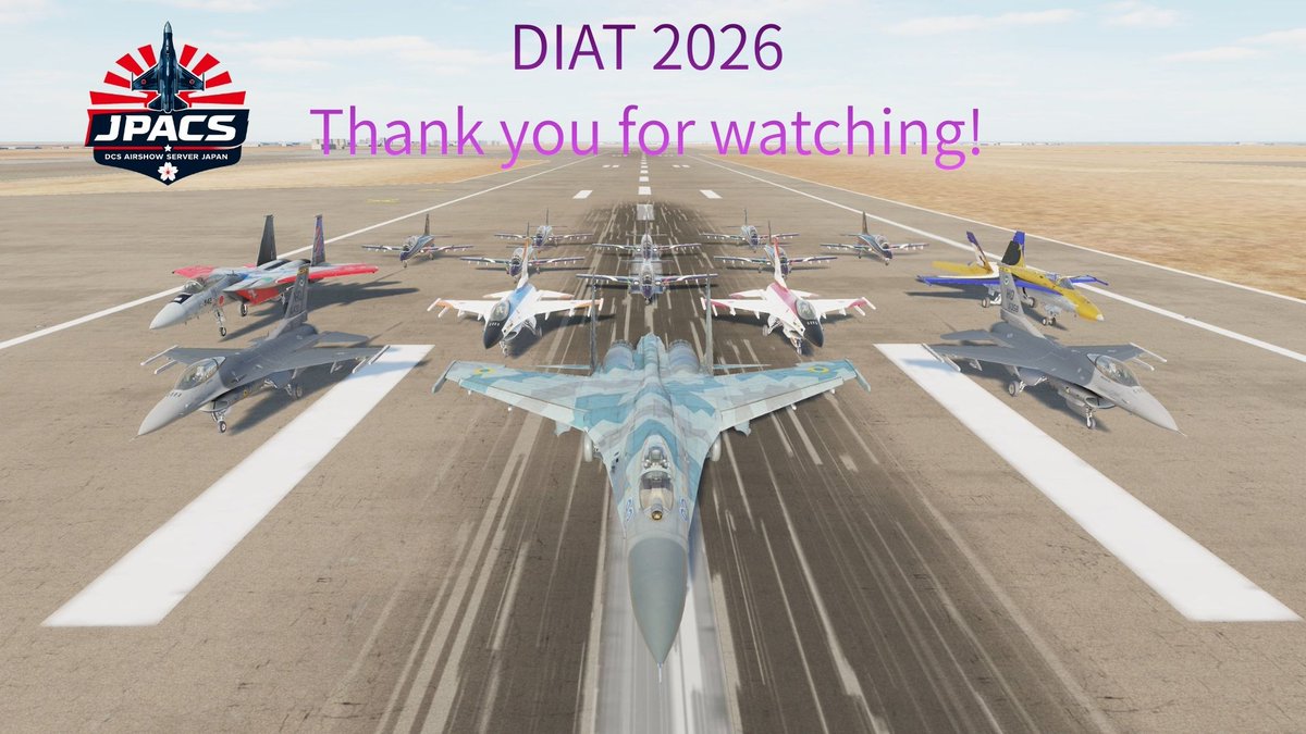 wasabi_3421's tweet image. 皆さま、DIAT2026のご視聴ありがとうございました！
次回もお楽しみに！
#DCSWorld