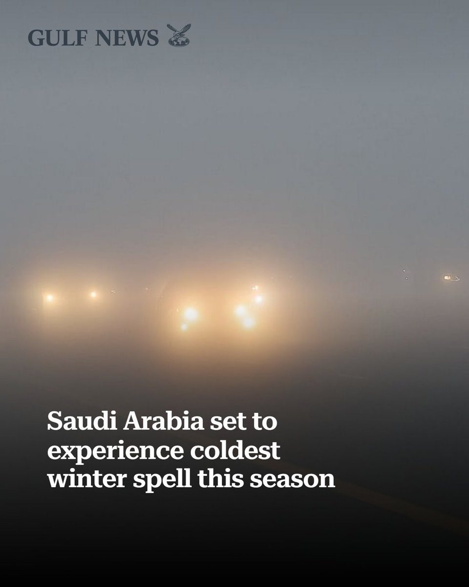 gulf_news's tweet image. 🌨️ Brace yourselves, Saudi Arabia! A cold front is arriving, bringing freezing temperatures and even frost! Stay warm and safe! #SaudiWeather #ColdSpell