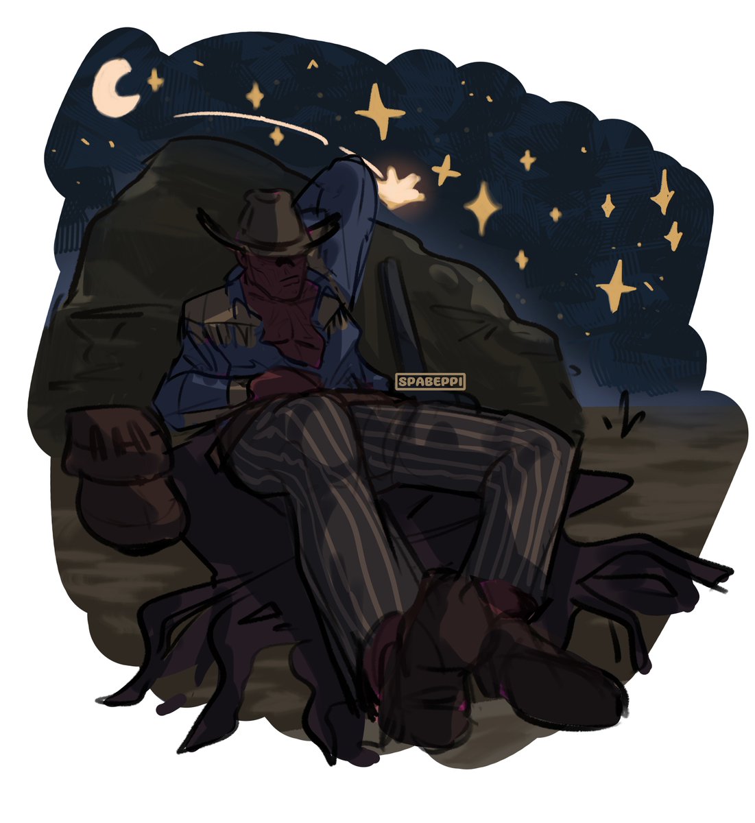 spabeppi's tweet image. fallout sketch dump 🏜️#fallout #cooperhoward