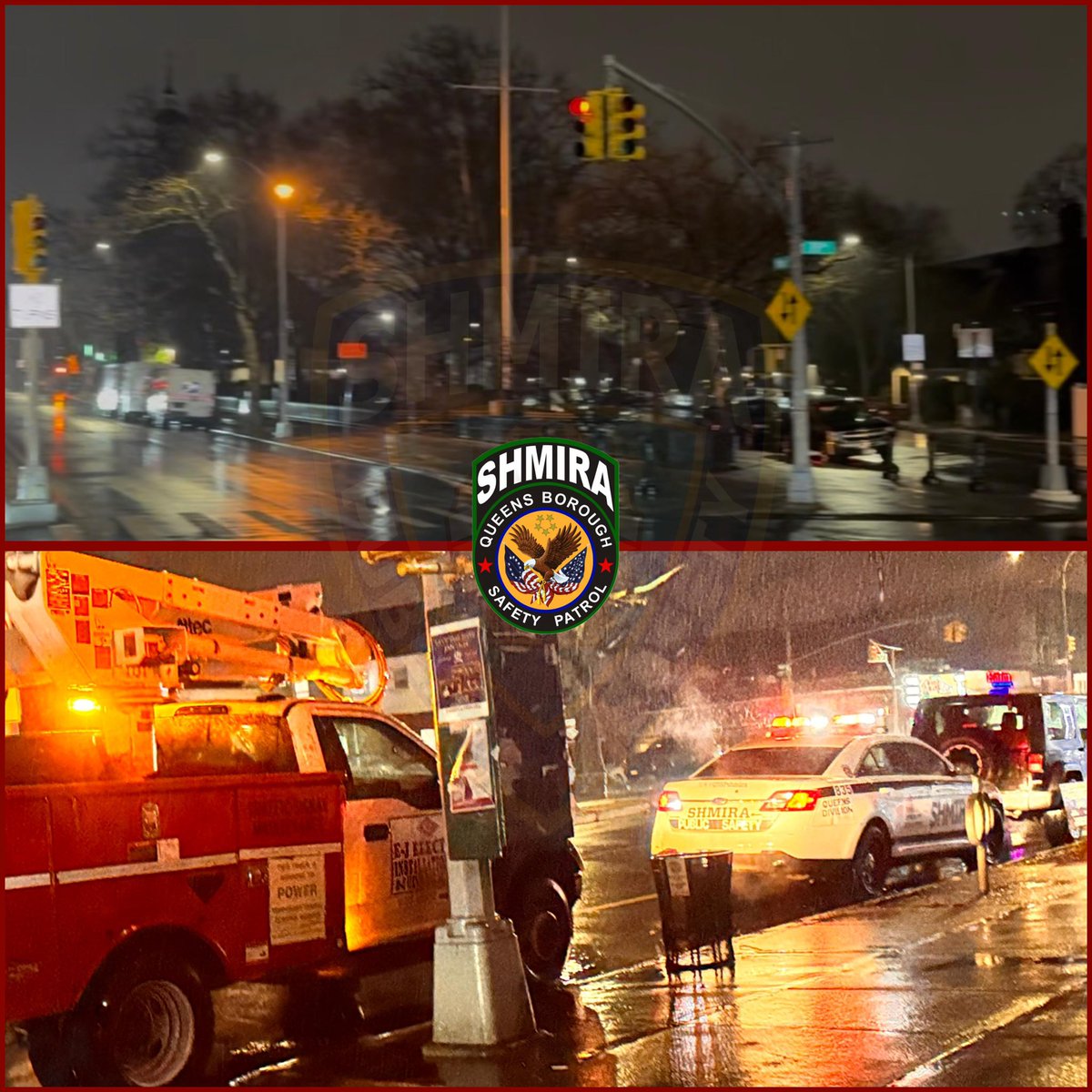 As Shabbos concluded, the traffic lights at Main Street &amp; 75th Avenue and Vleigh Place &amp; 73rd Terrace suddenly malfunctioned. Pedestrian signals were out, and traffic lights for vehicles were flashing, creating a hazardous situation.

Queens #Shmira immediately contacted the New