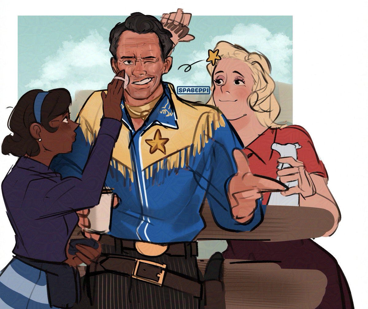 spabeppi's tweet image. fallout sketch dump 🏜️#fallout #cooperhoward