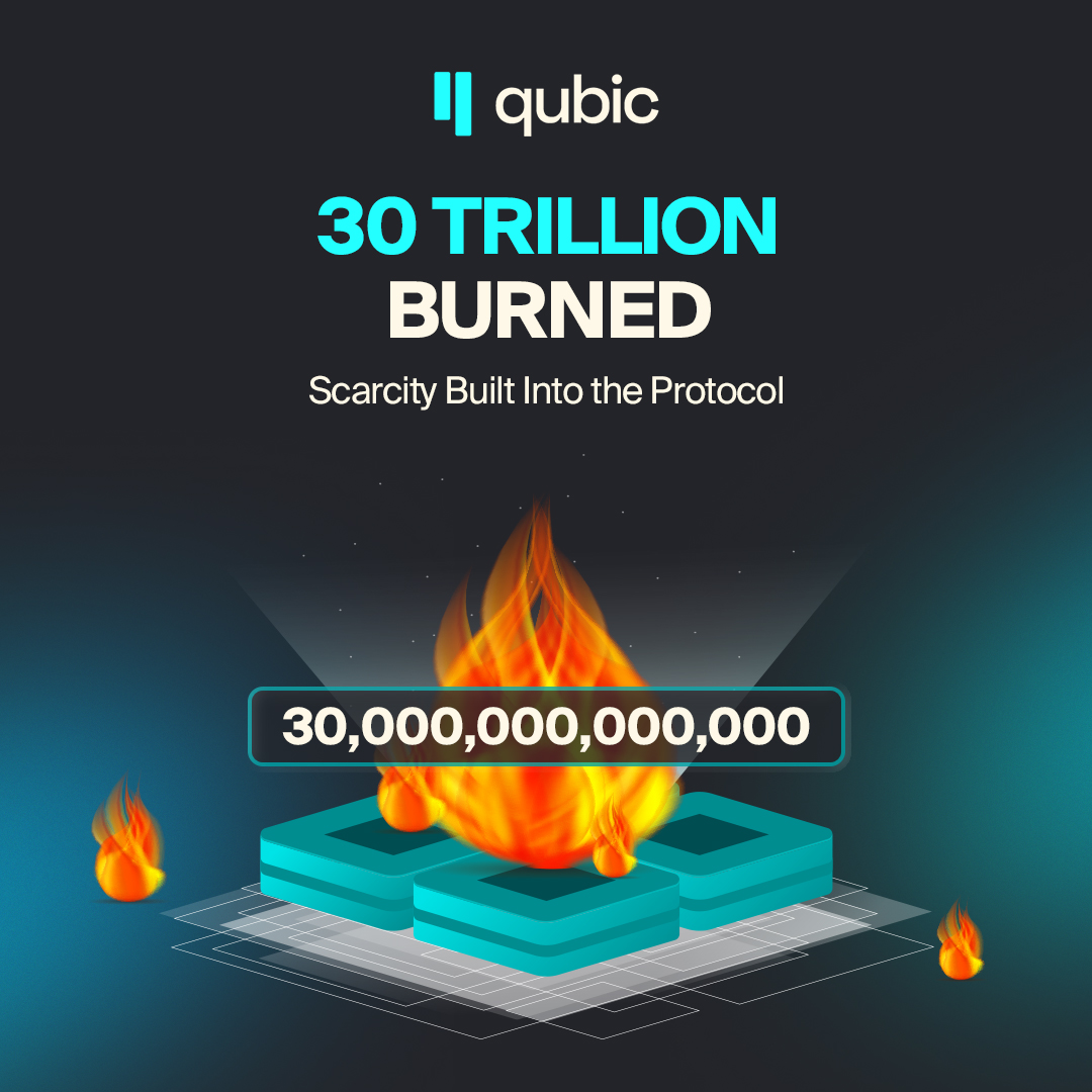 Every epoch, tokens vanish.

Smart contract execution? Burned.

IPO auctions? Burned.

Mining revenue buybacks? Burned.

30+ Trillion $QUBIC already removed from circulation forever.

Scarcity built into the protocol.