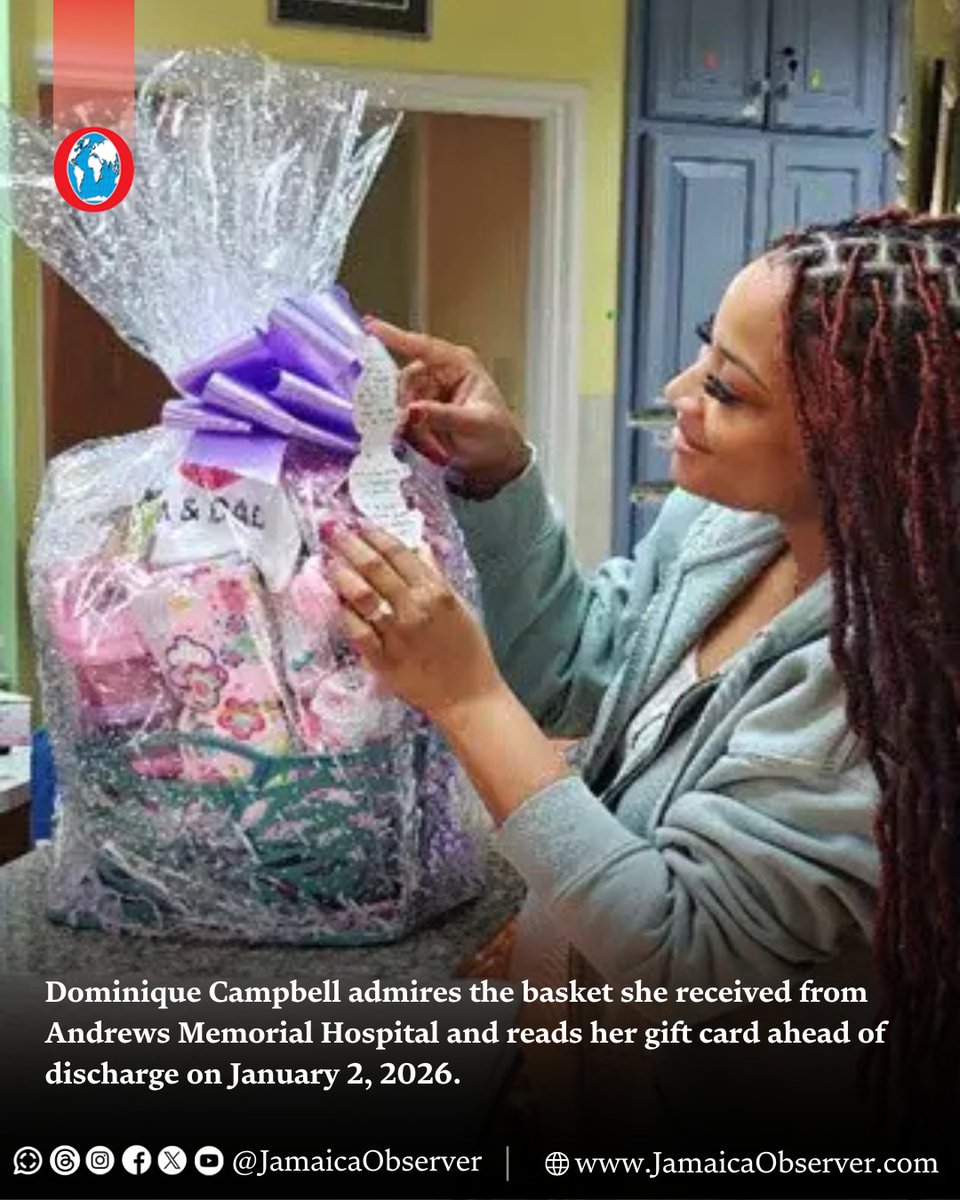 The maternity unit at Andrews Memorial Hospital Limited (AMH) began 2026 on a note of praise as they welcomed their first baby of the year, Selah Capri Fransiva Campbell, born on New Year’s Day to proud parents Dominique and Carcell Campbell.
jamaicaobserver.com/2026/01/11/ext…