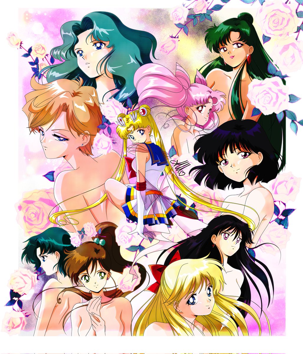 🌈 Here's my retelling of the '90s #sailormoon poster: I added the missed warriors to make a complete picture I hope you like it 🙏❤️ 
#sailormooncosmos  #supersailormoon
#sailormooncosmosthemovie #fanartanime #prettyguardiansailormoon #sailormoon90s #sailormoonfanart #sailor