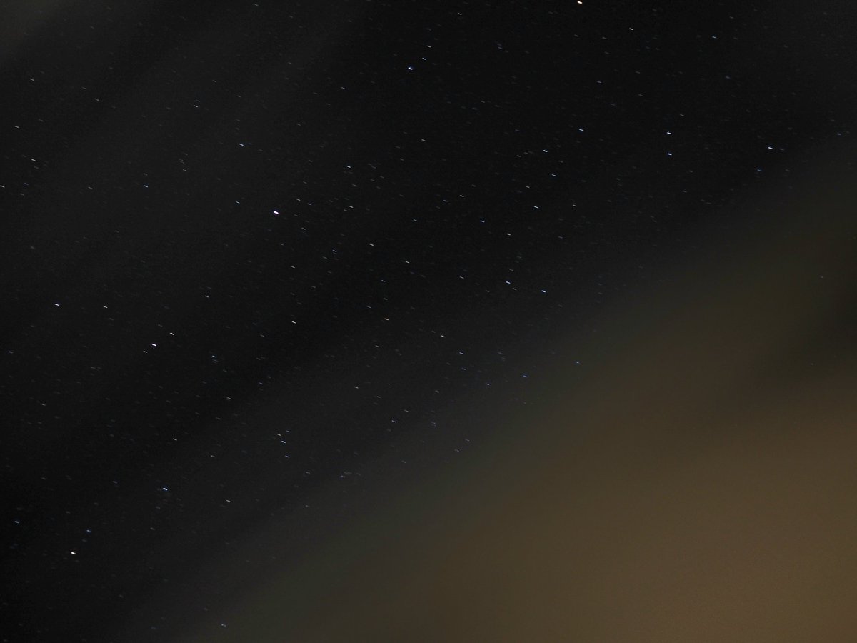 帰り道に星を撮りました