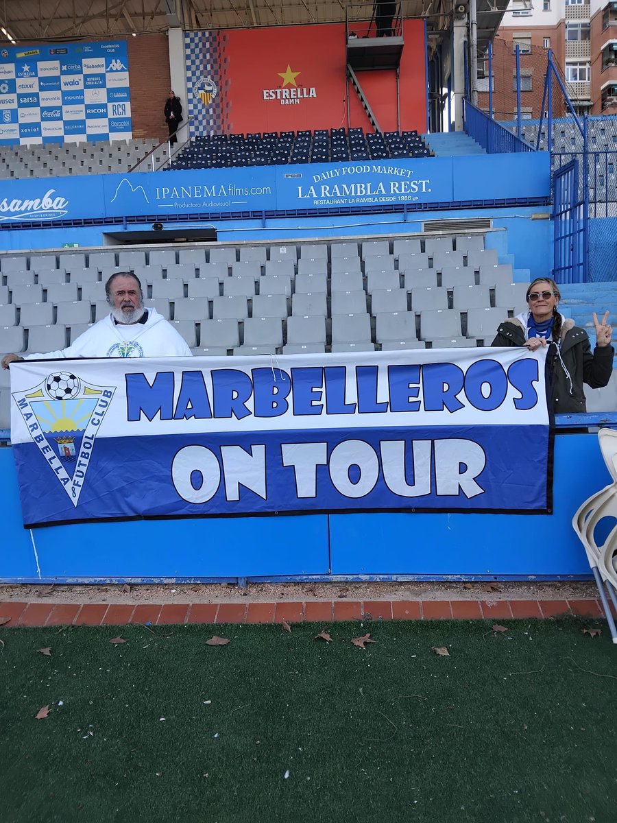 Mari Y Pérez, fieles incansables… ya están en Sabadell. Confiemos en el cambio de racha. Vamos <a href="/marbella_fc/">Marbella FC</a>