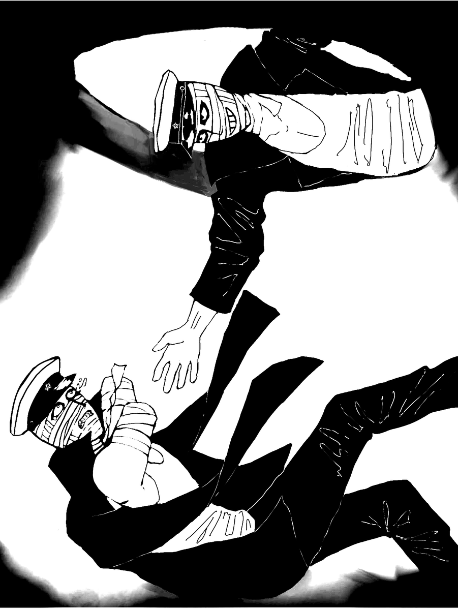 morfinist872183's tweet photo. Mummy man's death scene is probably one of the best depiction of helplessness in all of manga history ever imho https://t.co/qAQLQ1NV2c