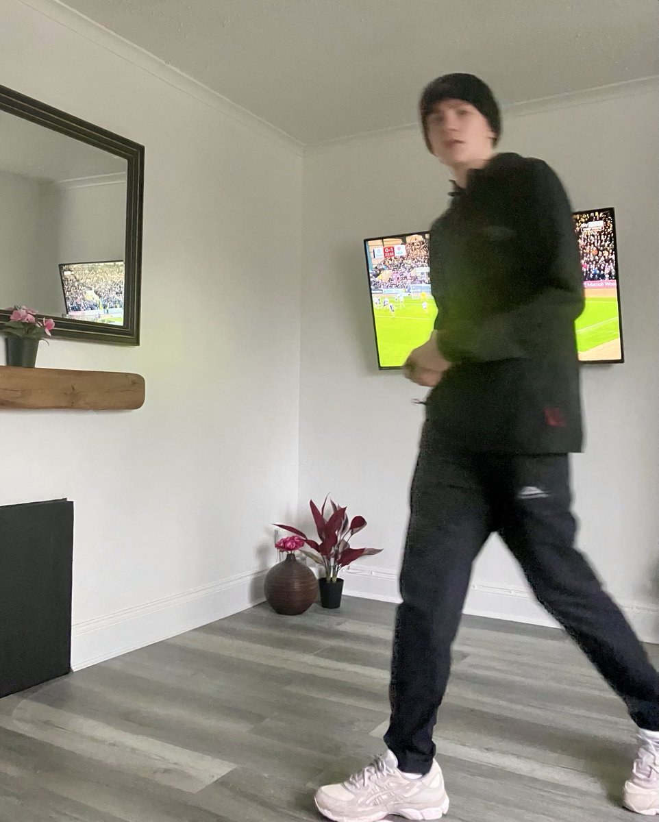 Big dopey way out 4 a 🌧️ Sunday 3 mile hill run. No game yesterday in 🥅 or outfield; though I don’t think having one would 🚫 him. Turning in2 a bit of a fitness freak, hitting gym on days off ⚽️ training &amp; school. Keep her lite son; might become as⚡️ as your auld was 😂😂😂