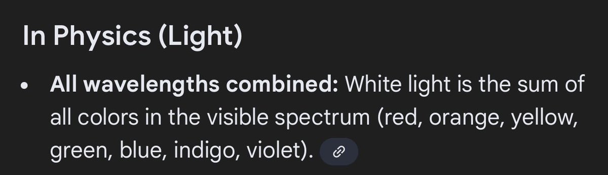 also technically white is all colors