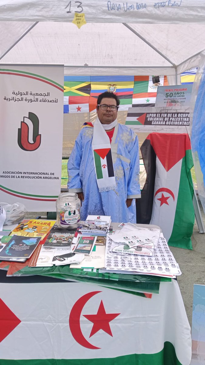 Segundo día de nuestro stand informativo y de solidaridad  conjunto de <a href="/amigosaharaui/">solidaridadsaharaui</a> y <a href="/AIARALATAMYC/">AIARALatinoamericayC</a> en la Fiesta de los Abrazos del <a href="/PCCHILE2/">PC CHILE</a> en el Estadio de la Comuna de Recoleta. 
Domingo, 11 de enero de 2026
#SaharaVencera #Polisario #RASD50Años