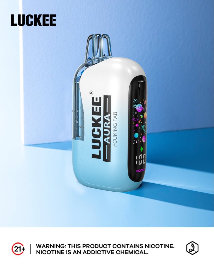 Work got you down?
Take a break with AURA Fcuking Fab
2 Vaping Styles 🚀: NORMAL✔️ BOOST ✔️ 
luckeevape.com
Warning: This product contains nicotine. Nicotine is an addictive chemical.
#luckeevape #vape #newvape #vaping #vapeon #vaper #vapelife #vapedaily