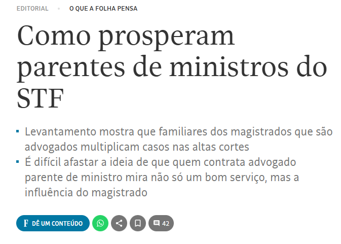 leandroruschel's tweet image. Que é isso Folha? 

Eles apenas agem para defender a "democracia"! Vocês estão "atacando" a instituição. 🤡
