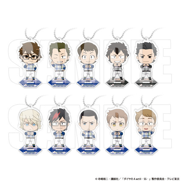 ダイヤのA オールスターゲーム3 アクリルスタンドキーホルダー 新作】キャラクター雑貨 ／ ダイヤのA actII トレーディングアクリル