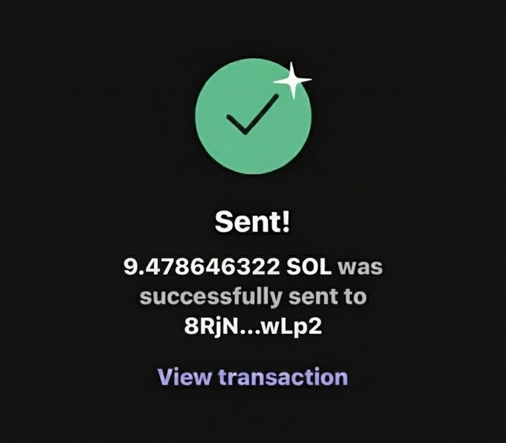 9.47 $Sol Send 🥂

Who's Next? 💜 + RT + Drop your wallet Address!