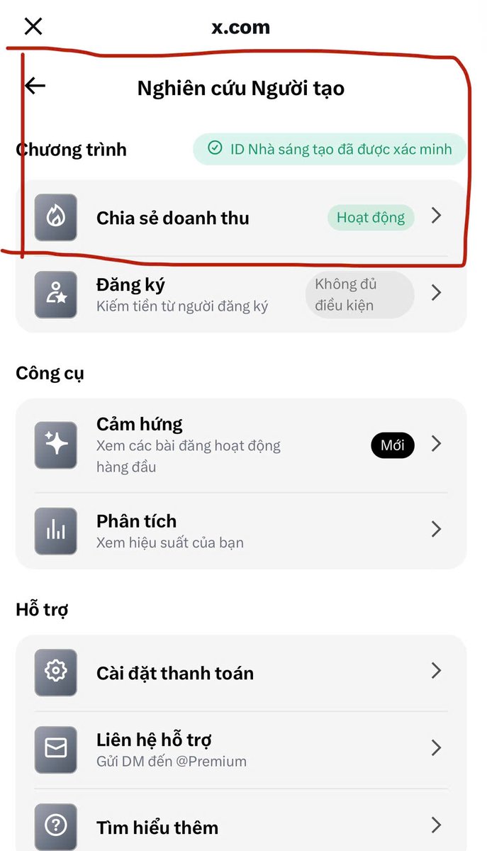 congphuc89's tweet image. Làm gì tiếp theo khi đủ điều kiện bật kiếm tiền x.

Hãy bắt đầu với câu hỏi : X trả tiền bạn như thế nào ?
Bạn được chia sẽ doanh thu từ quảng cáo gắng ở phần comment (cmt ). Càng nhiều lượt xem lượt quảng cáo ở đó bạn càng có nhiều tiền. Bài viết…